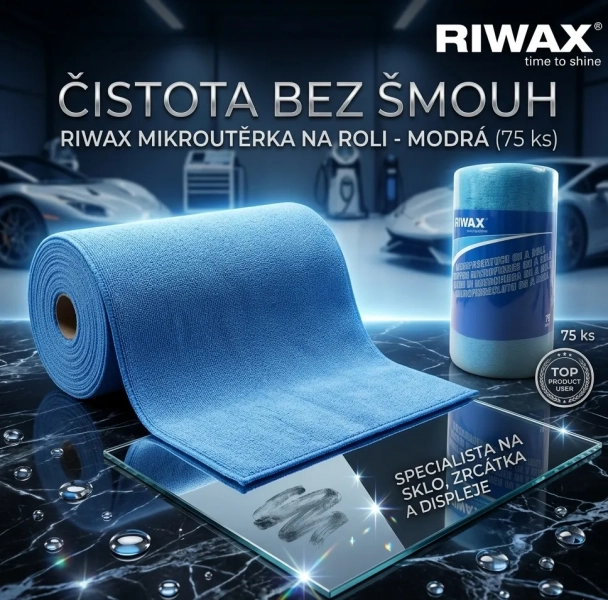 RIWAX MIKROVLÁKNOVÁ UTĚRKA NA ROLI – MODRÁ (75 ks)